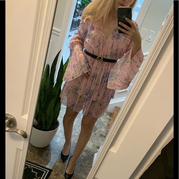 Classy Easter water colour pleated Dress - Picture 10 of 12